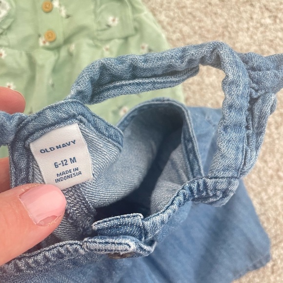 Baby girl 6 month spring summer bundle 4 items 6-12 month like new floral denim - Picture 5 of 15